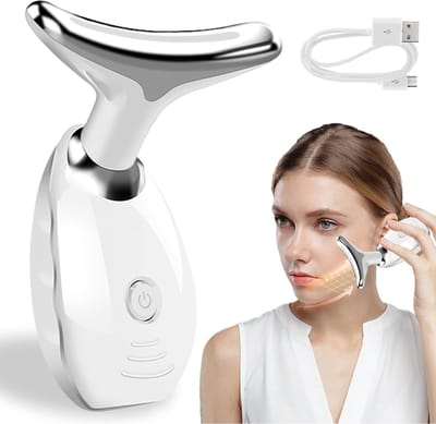 Nexvo® Gezichtmassage Apparaat - Gezichtsmassage Apparaat - Gezichtmassage Apparaat Elektrisch - Wit - 17cm x 14cm x 6cm