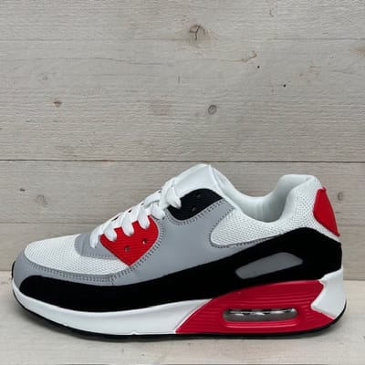 Gave air sneakers wit rood (verkrijgbaar van maat 36 t/m maat 45) Rood / 43