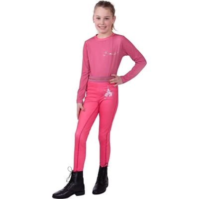 QHP Sportshirt Yazz Junior - maat 104 - rose