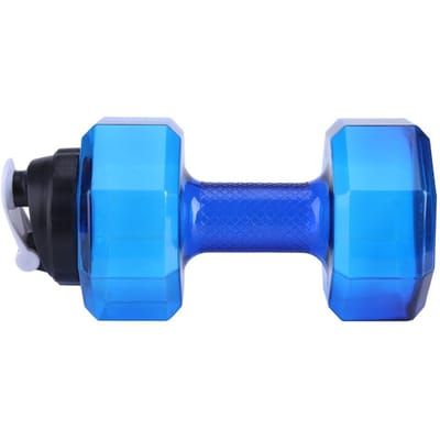 Grote Capaciteit Dumbbell Vormige Oefening Sport Waterfles Fitness Gym Trainingsbeker Blauw L blauw