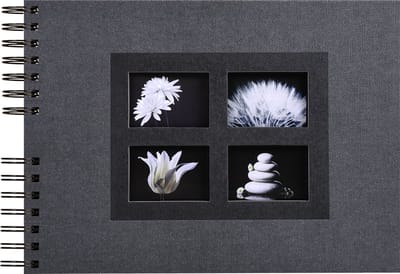 Exacompta Fotoalbum PASSION - spiraalgebonden - 50 zwarte bladen - 32x22cm - Zwart - 16241E