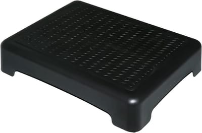 Gestapelde wc-bril - Krukje - Verbeterde mobiliteit - Antislip oppervlak - 43 x 33 x 9 cm - Zwart