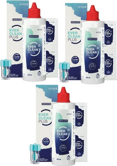 Ever Clean Plus - Lenzenvloeistof - 3 maandpakket - 3 x 225ml - Voordeelverpakking