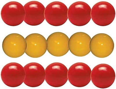 Tafelvoetbalballen Superhard 36g 34mm Spaanse Kwaliteit 15 Stuks