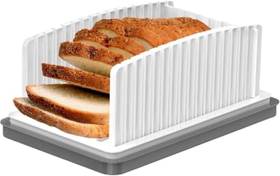 Broodsnijmachine - Snijgeleider - Nauwkeurig Snijden - Met Kruimellade - 335 x 215 x 145 cm - Wit