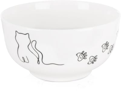 Kom Porselein KITTY 13 cm, 550 ml - Kommen - Schaaltje - Kommetje - Schaal