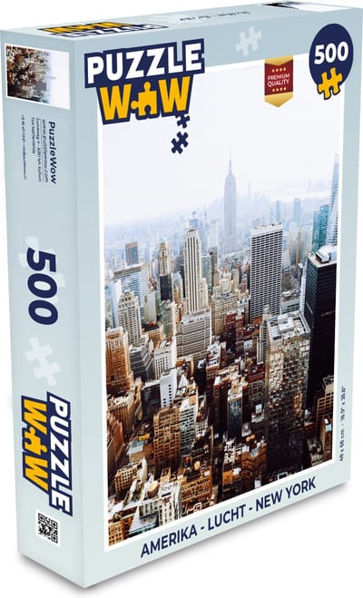 Puzzel Amerika - Lucht - New York - Legpuzzel - Puzzel 500 stukjes