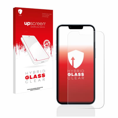 upscreen - Screenprotector voor Apple iPhone 13 Pro - Folie Beschermfolie Beschermglas transparant