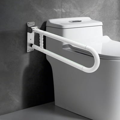Wandsteun Toiletbeugel voor Senioren en Zwangere Vrouwen - 70 cm - RVS