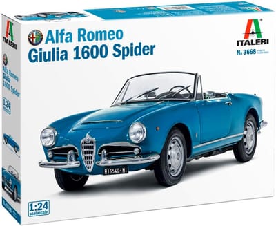 Modelbouw 1:24 Alfa Romeo Giulia Spider - Gedetailleerd Kunststof Model voor Hobbyisten
