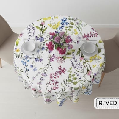 Raved Tafelzeil 140 cm x 260 cm – Lavendel print – PVC - Afwasbaar – Binnen & Buiten