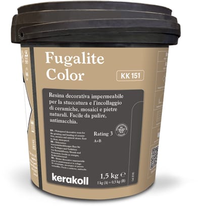 Kerakoll Fugalite Epoxy Voegmiddel KK151 - Kleur151 Bruin - 1,5 kg Voegmortel voor Tegels & Natuursteen - Verkrijgbaar in 50 Kleuren - Greenbuild rating 4