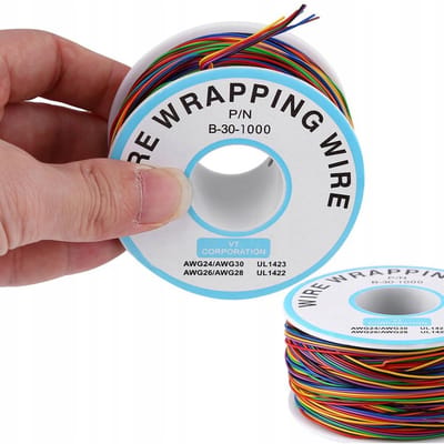 Rosfix Laagspanningsdraad KYNAR - Ø0,25 mm, Multicolor - 200 m, AWG30, Ø0,6 mm Isolatie