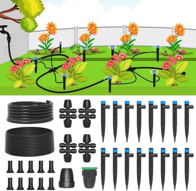 Automatisch Druppelsysteem voor Tuin - 24 + 5 m Irrigatieset voor Groenten en Kas