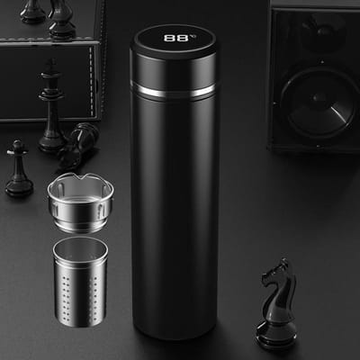 500ML Thermosfles Met Temperatuurweergave 316 Roestvrij Staal Thermobeker Auto Geïsoleerde Fles Tumbler Thermos Voor Water Thee 500ml