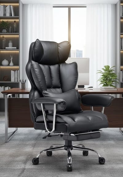 Elegance E80 Ergonomische Bureaustoel voor Vrouwen – Mesh Zitvlak, 3D Lendensteun, 4D Hoofdsteun, Opklapbare Armleuningen, Voetsteun, Ligfunctie 135° – Perfect voor Werk, Gaming en Ontspanning Bell...