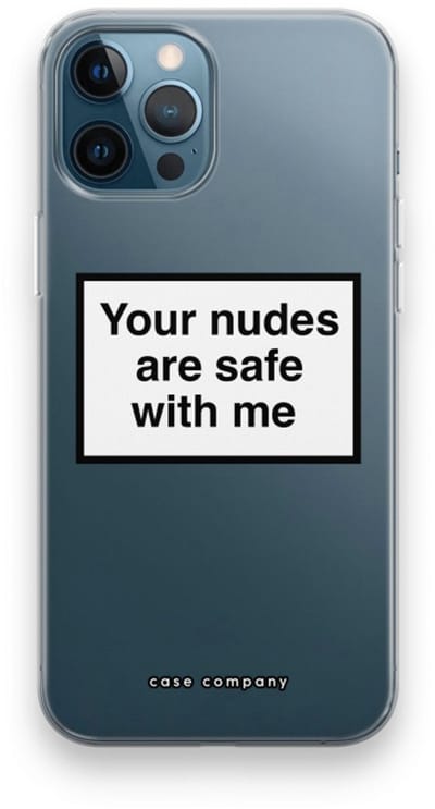 Case Company® - Hoesje geschikt voor iPhone 12 Pro hoesje - Safe with me - Soft Cover Telefoonhoesje - Bescherming aan alle Kanten en Schermrand