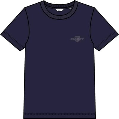 Dames T-shirt regular Gant Tonal Shield