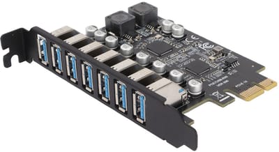 Store_8 - Focket PCIE-kaart - USB 3.1 Gen 2 - Snelle overdracht - 7 poorten - Intern - Geschikt voor XP, 7, 8, 10, 11, Linux - Ondersteuning