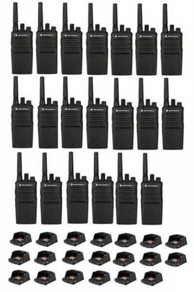 Set van 20 Motorola XT420 UHF IP55 PMR446 Portofoon met laders