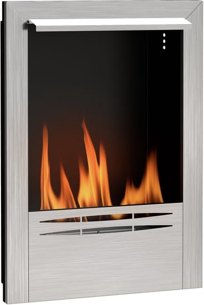 HOMCOM Ethanol Haard - Roestvrij Staal - 48x18x59cm - Zilver