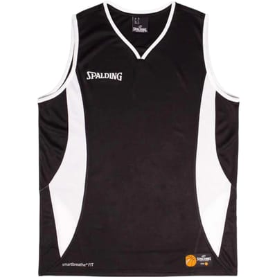 Spalding Jam Basketbalshirt Heren - Zwart / Wit | Maat: S