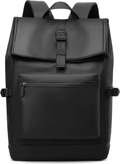 Rolltop Rugzak Zwart - Reistassen - Waterdichte Rugzak - Rugtas - Werktas - fietstas - laptop Rugtas - Backpack Rugzak - Roll-up Rugtas - Backpack Rugzak - Schooltas