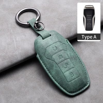 Leren Autotoetsenbord Hoes Afstandsbediening Fob Houder Sleutelhanger Voor Byd Song Plus Atto 3 Han Ev Tang Dm Qin Seal Dolphin Toetsenbord Accessoires gray