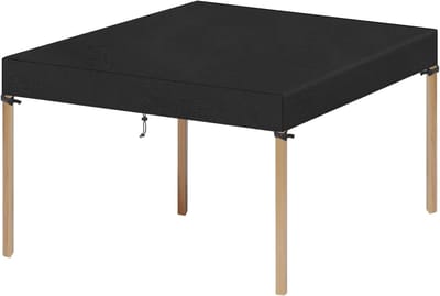 Famanu - Tuintafelhoes - 110 x 110 x 15 cm - Zwart - Waterdicht - 420D Oxford stof