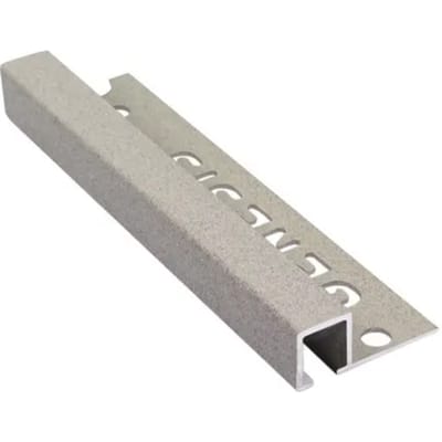Genesis Hoekprofiel - Aluminium Grijs Graniet Look - 10x10mm 2,7m