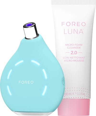 FOREO Blackheads Suck KIWI Bundel - Whitehead & Black Head Remover voor Gezicht + LUNA Micro-Foam Cleanser 2.0 100 ml - Vacuum Skin Care Tools - Mee-eter voor Gezicht & Neus - No Pore Strips