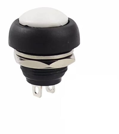 Ronde Drukknop 12mm - Momentaire Drukschakelaar voor Elektrische Installaties