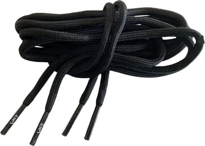 Schoenveter-rond - zwart- 120cm lang x4mm breed