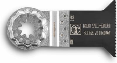 Long-Life E-Cut zaagblad 1 stuk - 50 mm breedte - 50 mm lengte - Starlock opname - bimetaal - geschrankte houtvertanding