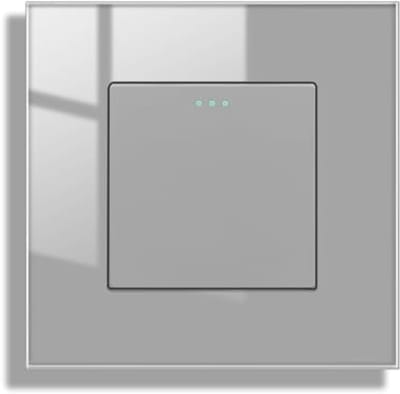 Glas Lichtschakelaar 1-voudig inbouw - Modern en Stijlvol