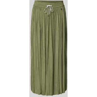 Midirok met elastische tailleband en plooien