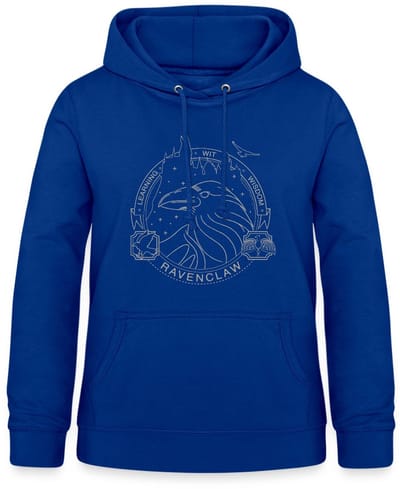 Harry Potter Ravenklauw Lineart Hoodie Dames