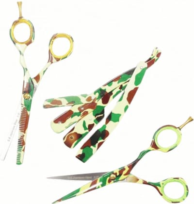 Guardian Beauty Kappersscharen - Army Look Set - Maat 5.5 - Rechtshandig - Geschikt voor knip- en uitdunwerk - Coupescharen - 5.5 inch