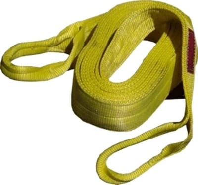 Hijsbands Set - Platte Singelband - Zware Lasten Tillen - Flexibel Rond Voorwerpen - 2 Meter 1 Stuk - Oranje