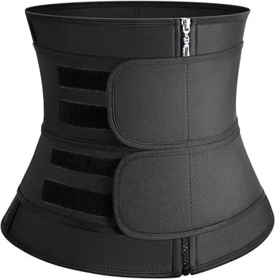Neopreen Taille Trainer voor Vrouwen met 2 Bandjes, Buikcontrole, Lichaamsvormer voor Herstel na Zwangerschap en Verbeterde Calorieverbranding