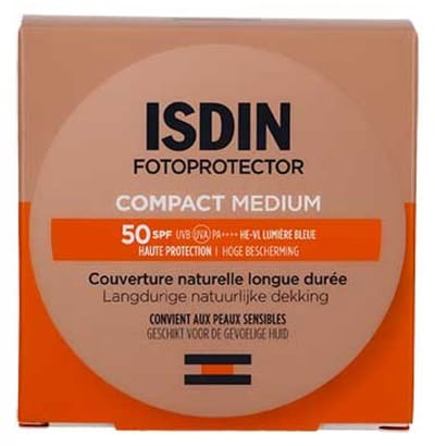 COMPACT ZONNESCHERM SPF 50 natuurlijke dekking langdurig #Gemiddeld 10 gr