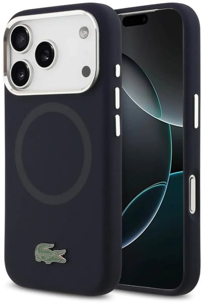 Lacoste Back Cover - iPhone 17 Pro Max - Navy - MagSafe - Metal Logo
