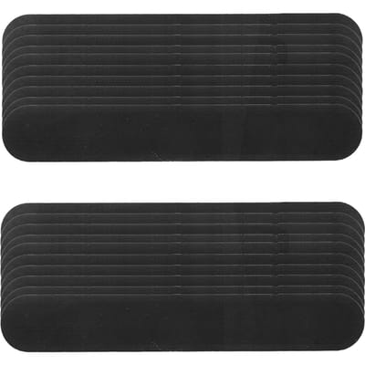 20 stuks kraag zweetpads wegwerp hoed kraag zweetvlekken zelfklevende nekvoeringpads(Zwart ) zwart