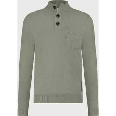 Blue Industry De pullover met knoop- en ritssluiting |