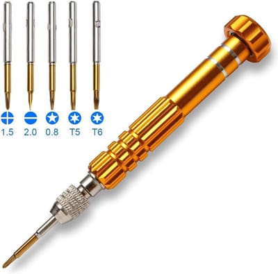 Mini Schroevendraaier Set 5-delig - Voor Horloges, Telefoons, laptop, computer, camera - Handige Meeneemset - Professionele Reparatie set - Schroevendraaierset
