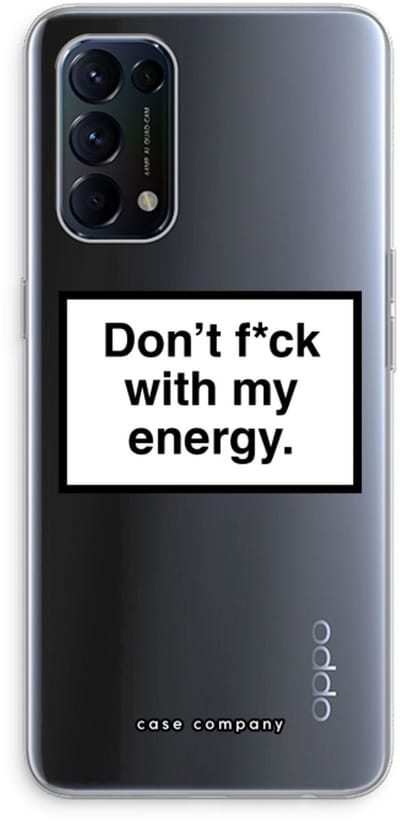 Case Company® - Hoesje geschikt voor Oppo Find X3 Lite hoesje - My energy - Soft Cover Telefoonhoesje - Bescherming aan alle Kanten en Schermrand