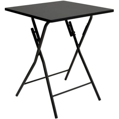 Vouwtafel Hespéride Staal Zwart/Gris (60 x 60 x 75 cm)