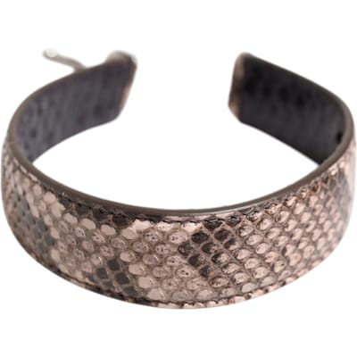 Bruine Exotische Leren Handtas Accessoire Schouderband