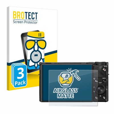 BROTECT - Screenprotector voor Sony Cyber-Shot DSC-RX100 VII / VIIA - Folie Beschermfolie Beschermglas matte 3 Stuks