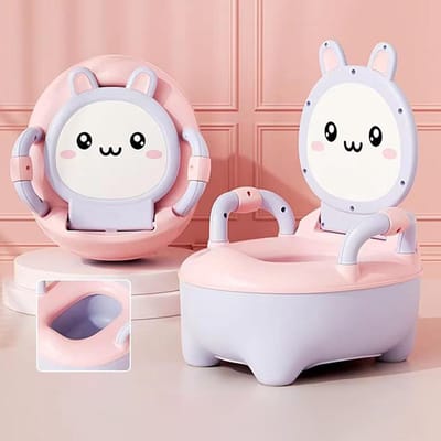 Kinder Toiletstoel - Potjestrainer Kind - Zelfstandig Plassen - Met Handgrepen - 38x32 cm - Roze